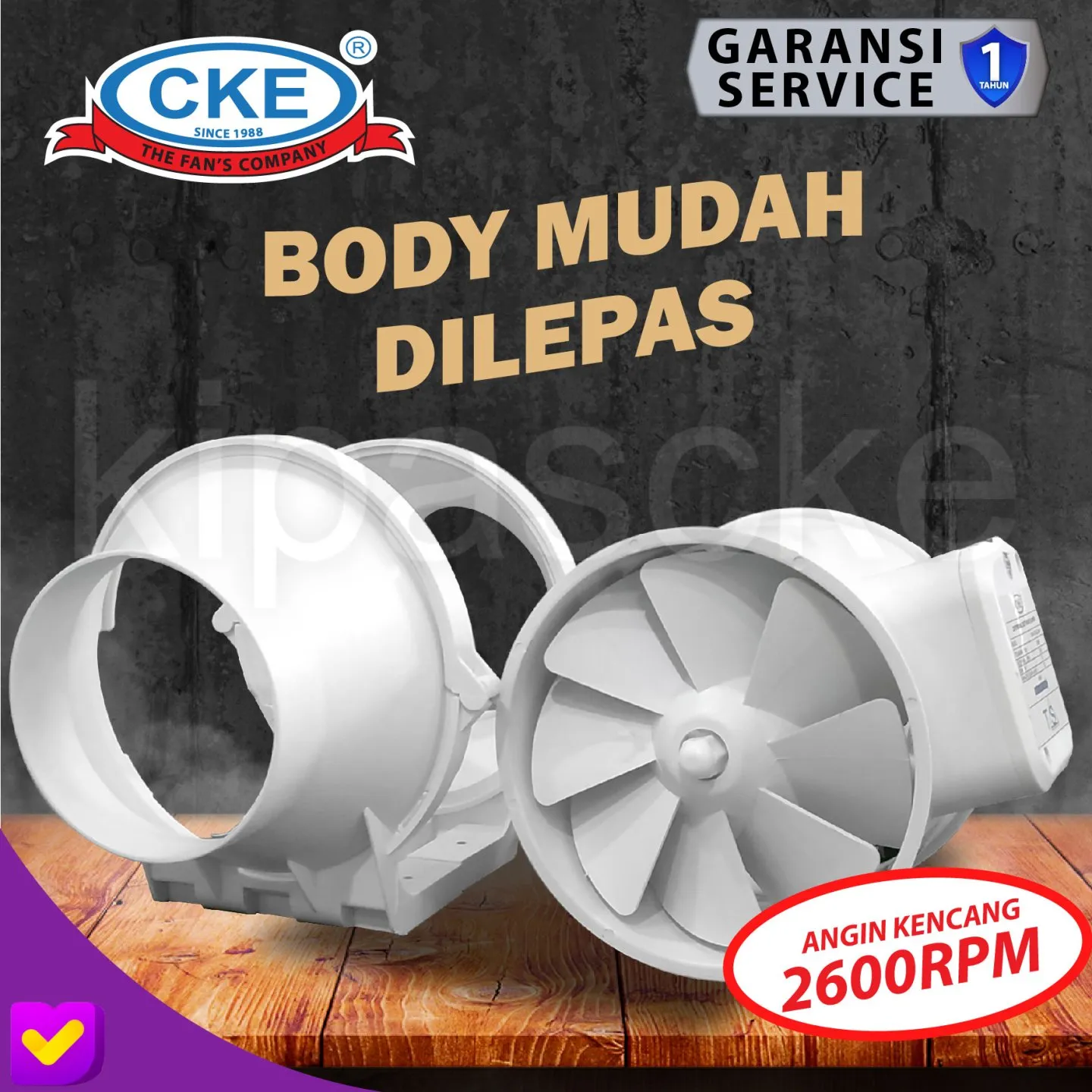 CDI-BXF-150(2C)-NB | Inline Duct | KIPAS CKE