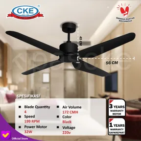 Ceiling Fan CF-52-4BL/PLY-BLK-ALL 3 cf_52_4bl_ply_blk_all_10