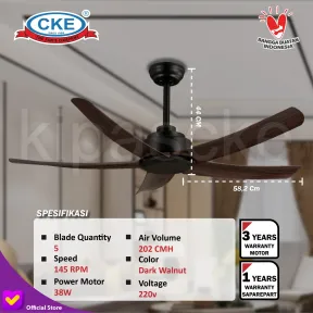 Ceiling Fan CF-54-5BL/ABS-BLK/DW-ALL 3 cf_54_5bl_abs_blk_dw_all_10