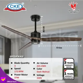 Ceiling Fan CF-60-3BL/ABS-BLK/DW-ALL 3 cf_60_3bl_abs_blk_dw_all_10