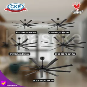 Ceiling Fan CF-88-9BL/AL-BLK-ALL<br> 4 cf_88_9bl_al_blk_all_03