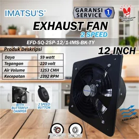 Exhaust Fan EFD-SQ-2SP-12/1-IMS-BK-TY 1 efd_sq_2sp_12_1_ims_bk_ty_01