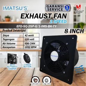 Exhaust Fan EFD-SQ-2SP-8/1-IMS-BK-TY 1 efd_sq_2sp_8_1_ims_bk_ty_01