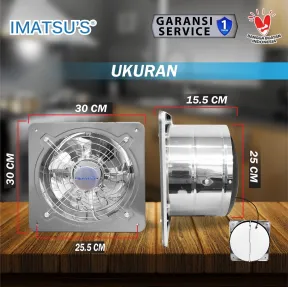 Exhaust Fan EFD-SQ-SSM-10/1-IMS-TY<br> 2 efd_sq_ssm_10_1_ims_ty_02