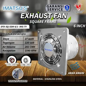 Exhaust Fan EFD-SQ-SSM-6/1-IMS-TY 1 efd_sq_ssm_6_1_ims_ty_01