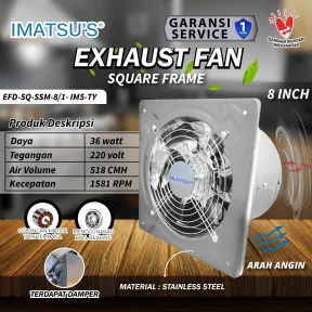 Exhaust Fan EFD-SQ-SSM-8/1-IMS-TY 1 efd_sq_ssm_8_1_ims_ty_01