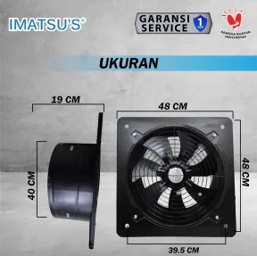 Exhaust Fan EFD-SQIO-16/1-BK-TY<br> 2 efd_sqio_16_1_bk_ty_02