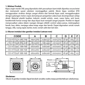 Ceiling Duct  4 instalasi_produk_cd_ktd12c_bb_nb_w