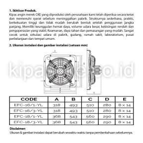 Exhaust Fan  3 ~item/2021/12/29/efc_16_1_yl_3w