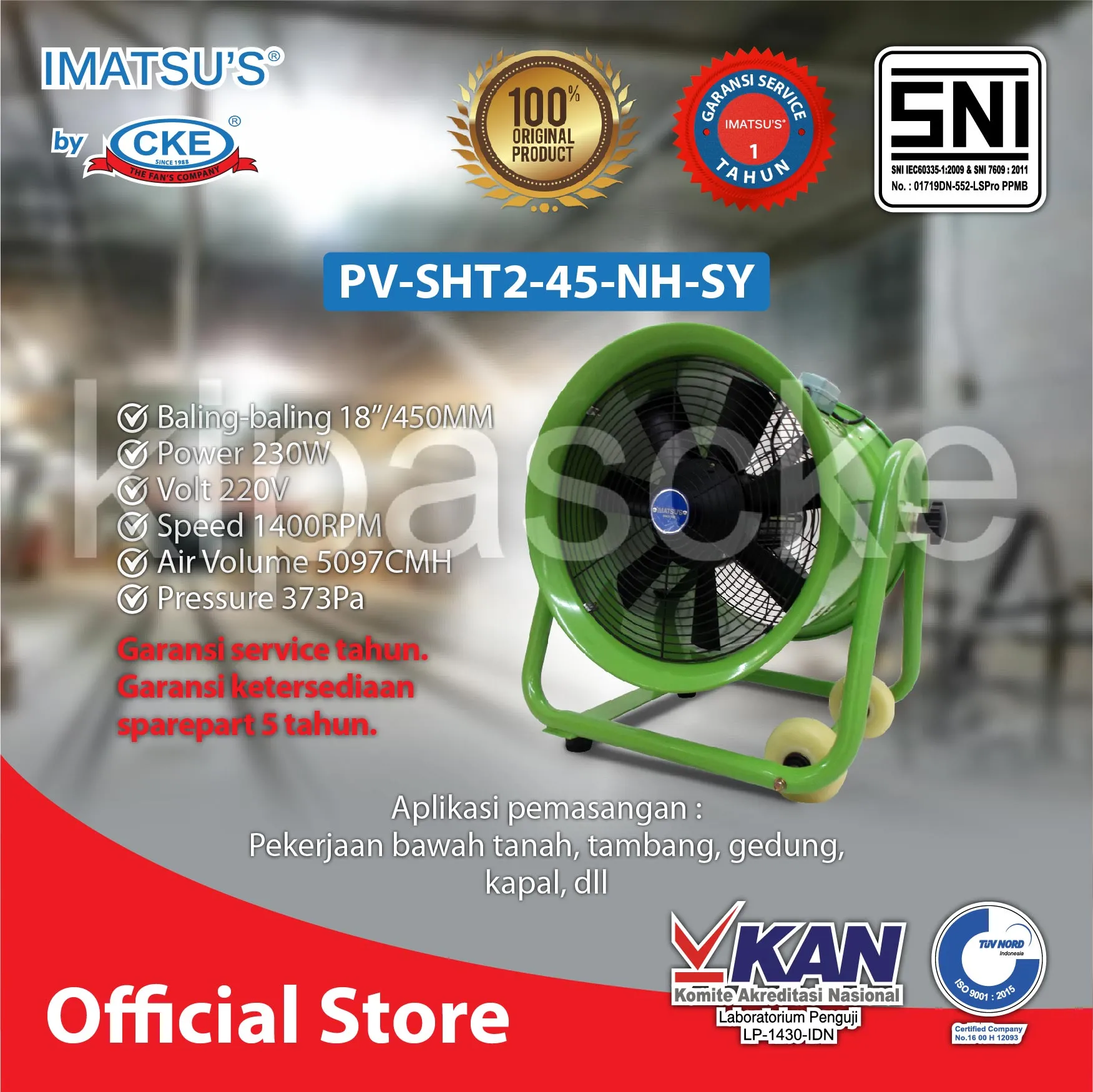 PV-SHT2-45-NH-SY | Portable Ventilator | KIPAS CKE